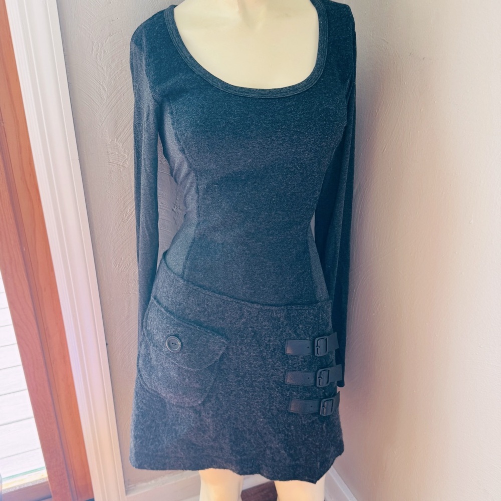 Wool vintage dress size med